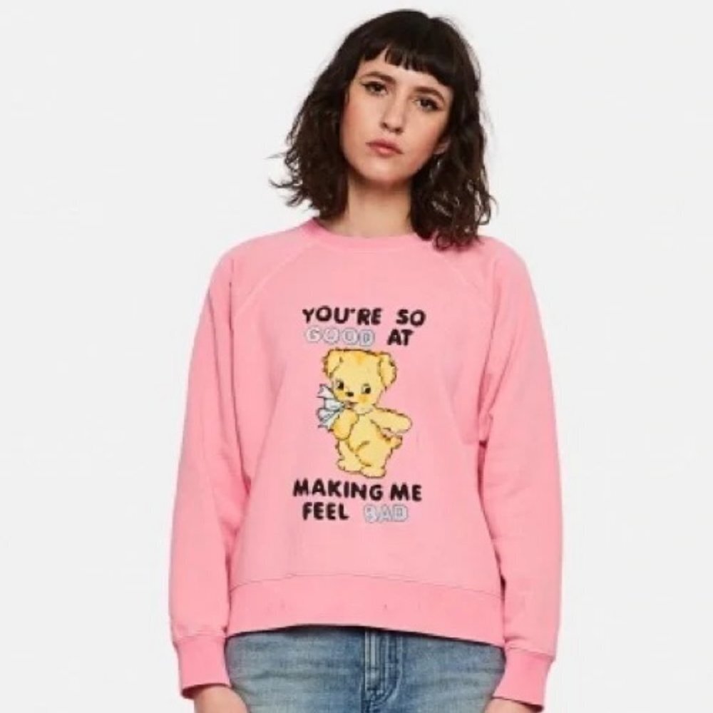 Marc Jacobs Magda Archer You're So Good at Making Me Feel Bad Sweatshirt XS